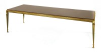 Lot 595A - An Italian brass coffee table