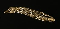 Lot 18 - A gold Figaro chain necklace