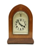 Lot 407 - A Victorian mahogany Hac lancet clock