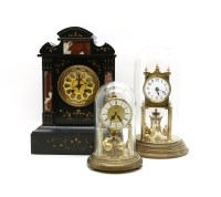 Lot 391 - A Victorian marble architectural mantel clock