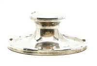 Lot 126 - A hallmarked silver capstan inkwell