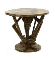 Lot 625 - An African hardwood occasional table