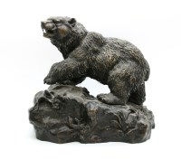 Lot 380 - A modern bronze bear