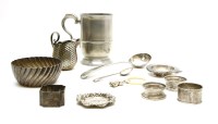 Lot 93 - A collection of silver and silver plated items
