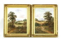 Lot 431 - Goodwin
FIGURES IN LANDSCAPES  
a pair
oil on canvas
76cm x 51cm