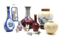Lot 345 - A Chinese high fired bottle vase