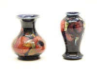 Lot 159 - Two small Moorcroft vases