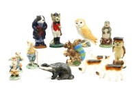 Lot 105 - A collection of ceramic animal figures