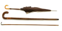 Lot 406 - A collection of vintage walking sticks
