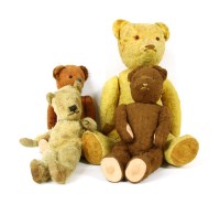 Lot 285 - A group of four teddy bears