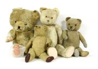 Lot 286 - A group of four teddy bears