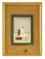 Lot 758 - An Indian miniature of a gentleman on horseback