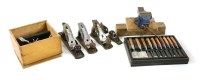 Lot 511A - Woodworking tools - three boxes of tools