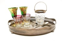 Lot 315 - A collection of silver plate and glassware
