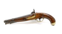 Lot 186 - A 19th century percussion pistol