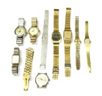 Lot 62 - A collection of ladies and gentlemen's wristwatches