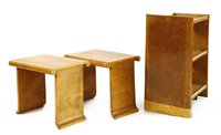 Lot 136 - A pair of Art Deco satin walnut tables