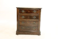 Lot 529 - A 19th century rosewood four drawer chest