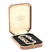 Lot 66 - A silver snake buckle