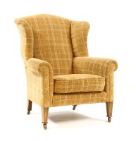 Lot 542 - Edwardian wing chair