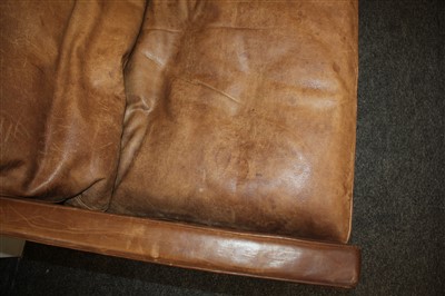 Lot 271 - A PK31/3 leather sofa
