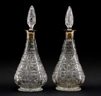 Lot 168 - A pair of John Walsh Walsh crystal glass decanters