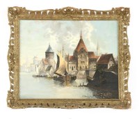 Lot 459 - ** Bonnemeyer
HARBOUR SCENE
Signed and dated '6.19' l.5.