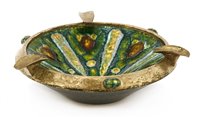 Lot 87A - A silver and enamelled ashtray