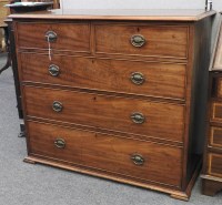 Lot 569 - A mahogany chest of drawers