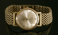 Lot 610 - A gentlemen's 9ct gold Uno Incabloc mechanical watch