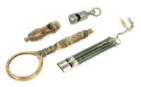 Lot 46 - A collection of various 18th century and later whistles