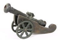 Lot 230 - A cast bronze model of a Dutch East Indian Company muzzle loading canon