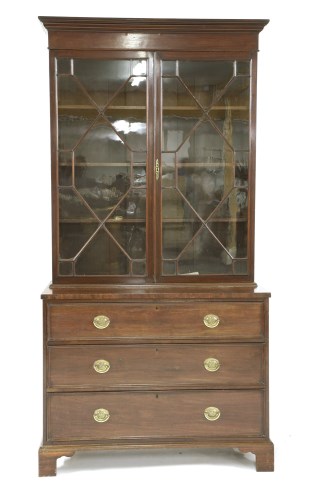 Lot 665 - A George III mahogany bookcase