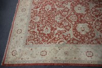 Lot 389 - A large hand knotted Agra carpet