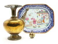 Lot 272 - A 19th Century Chinese Famille Rose meat plate