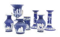 Lot 220 - A collection of Wedgwood jasperware