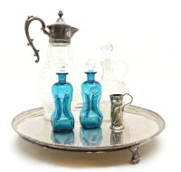 Lot 310 - A claret jug and a collection of drinking glasses