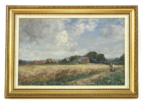Lot 478 - English School
CORNFIELD WITH BUILDINGS
Signed indistinctly