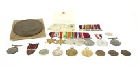 Lot 98 - A group of five medals: 4 WWll