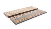 Lot 185 - A 'Prince Charlie' tartan ware cribbage board