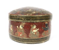 Lot 247 - A late 19th century Kashmiri lacquer box