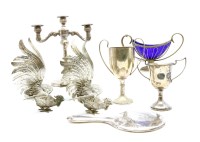 Lot 111 - A collection of mixed silver and silver plated items