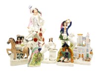 Lot 256 - Seven various Victorian Staffordshire figures and groups
Provenance: Riber Manor