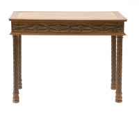 Lot 713 - A low French walnut Gothic pier table