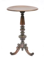 Lot 681 - A 19th century mahogany lamp table