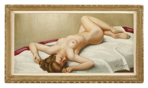 Lot 151 - A...Robert, A NUDE ON A BED
