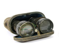 Lot 95 - A pair of engraved German binoculars