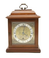 Lot 223 - A Garrard walnut cased bracket clock