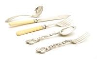 Lot 76 - A Victorian spoon and fork