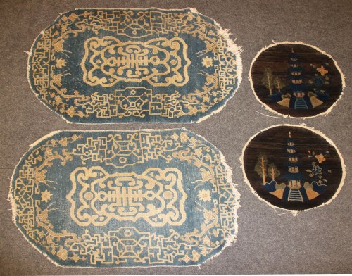 Lot 694 - Four Chinese rugs